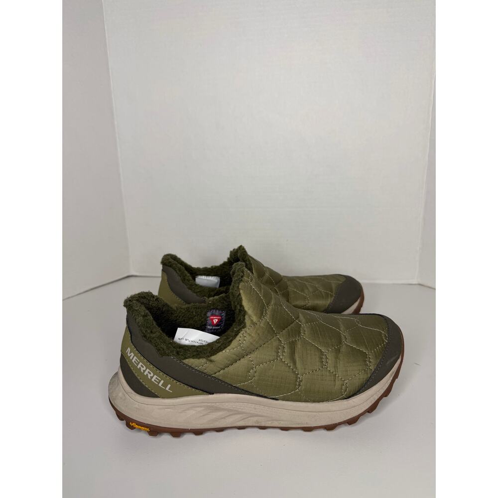 Merrell Women's Antora 3 Thermo Moc Olive Green Size 6.5 Vibram Sole